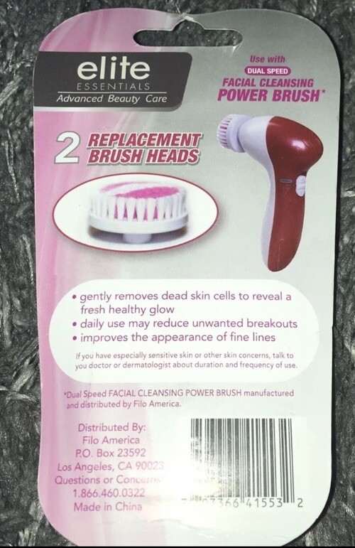 New Elite Essentials Replacement Brush Heads for The Elite Power Brush 2 Pack