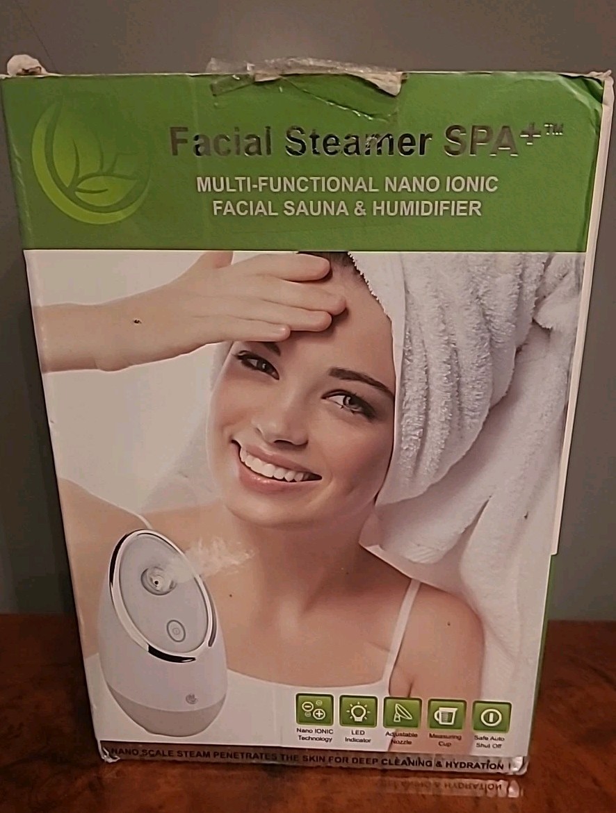 Facial Steamer SPA+ Microderm GLO Nano Ionic Facial Sauna & Humidifier Portable