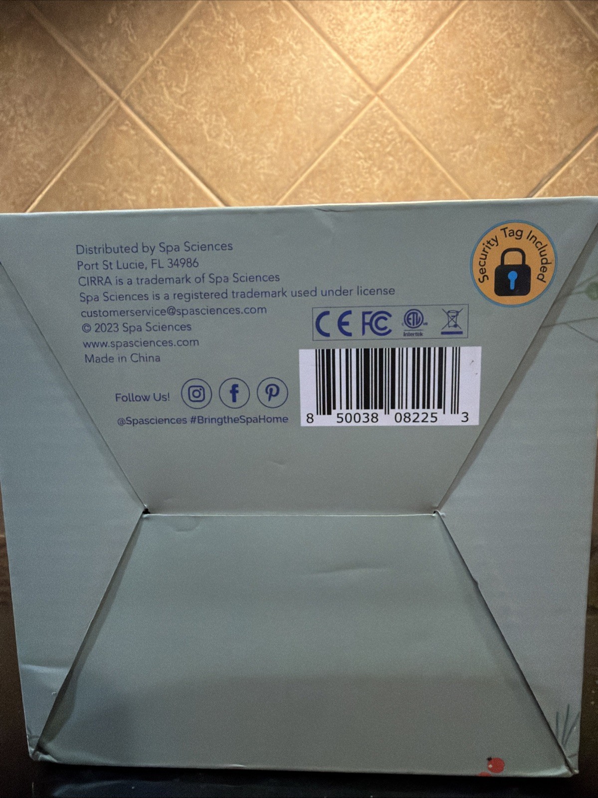 Spa Sciences Cirra Nano Ionic Vanity Facial Steamer Lavender Essential Oil