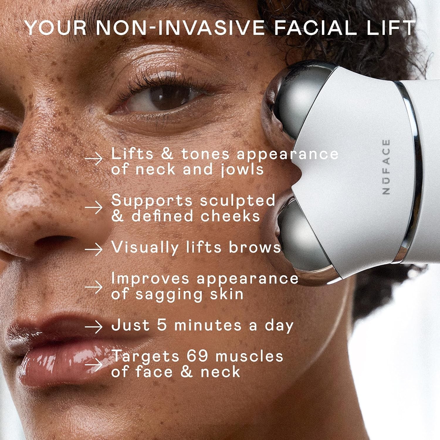 Facial Sculpting Device NUFACE Trinity+ Microcurrent 3 Frequencies