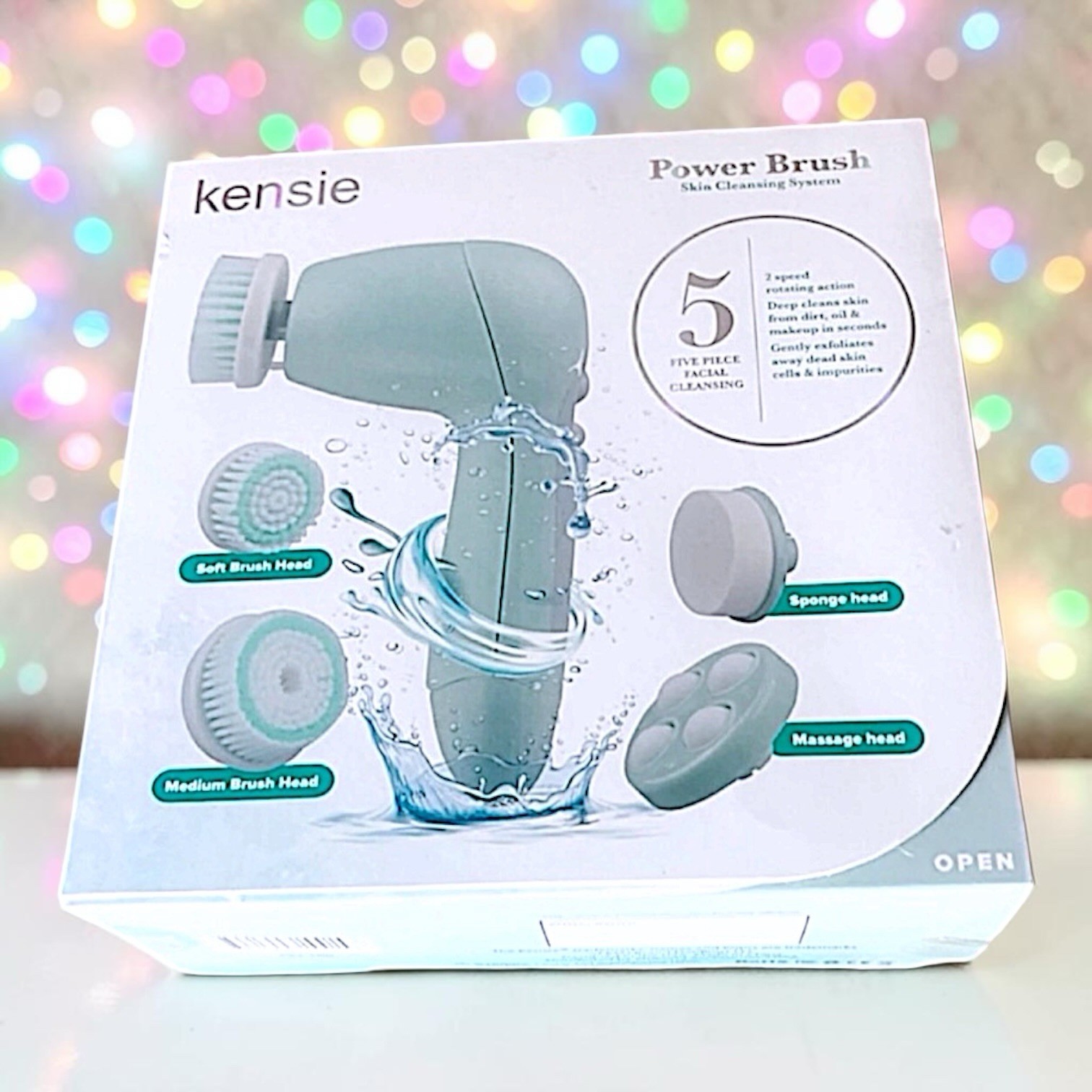 Kensie Beauty – Power Brush Set in Seafoam Brand New in Box MSRP $49.99