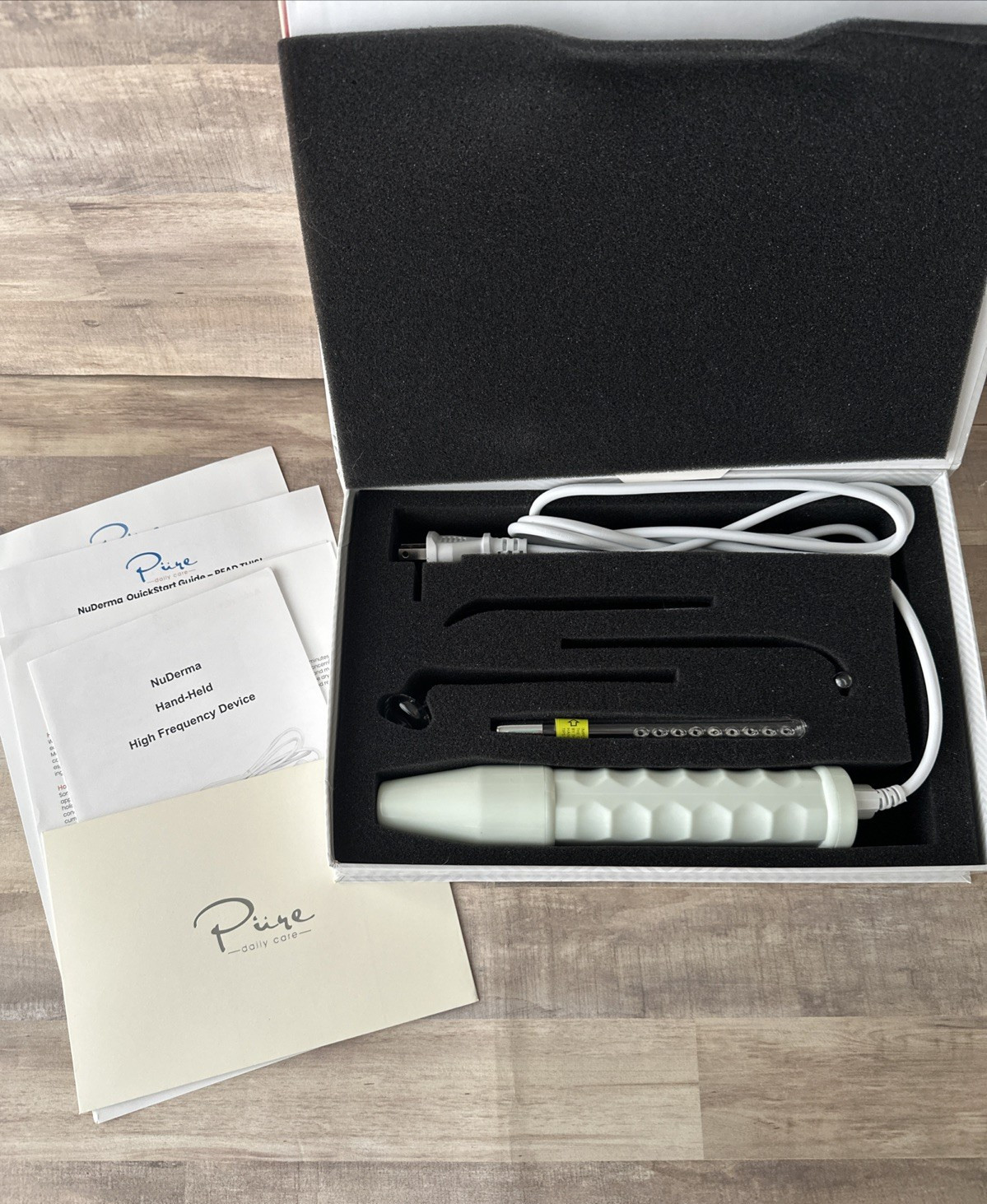 NuDerma Natural Dermal Cell Energy Amplification System Skin Wand Hand Held