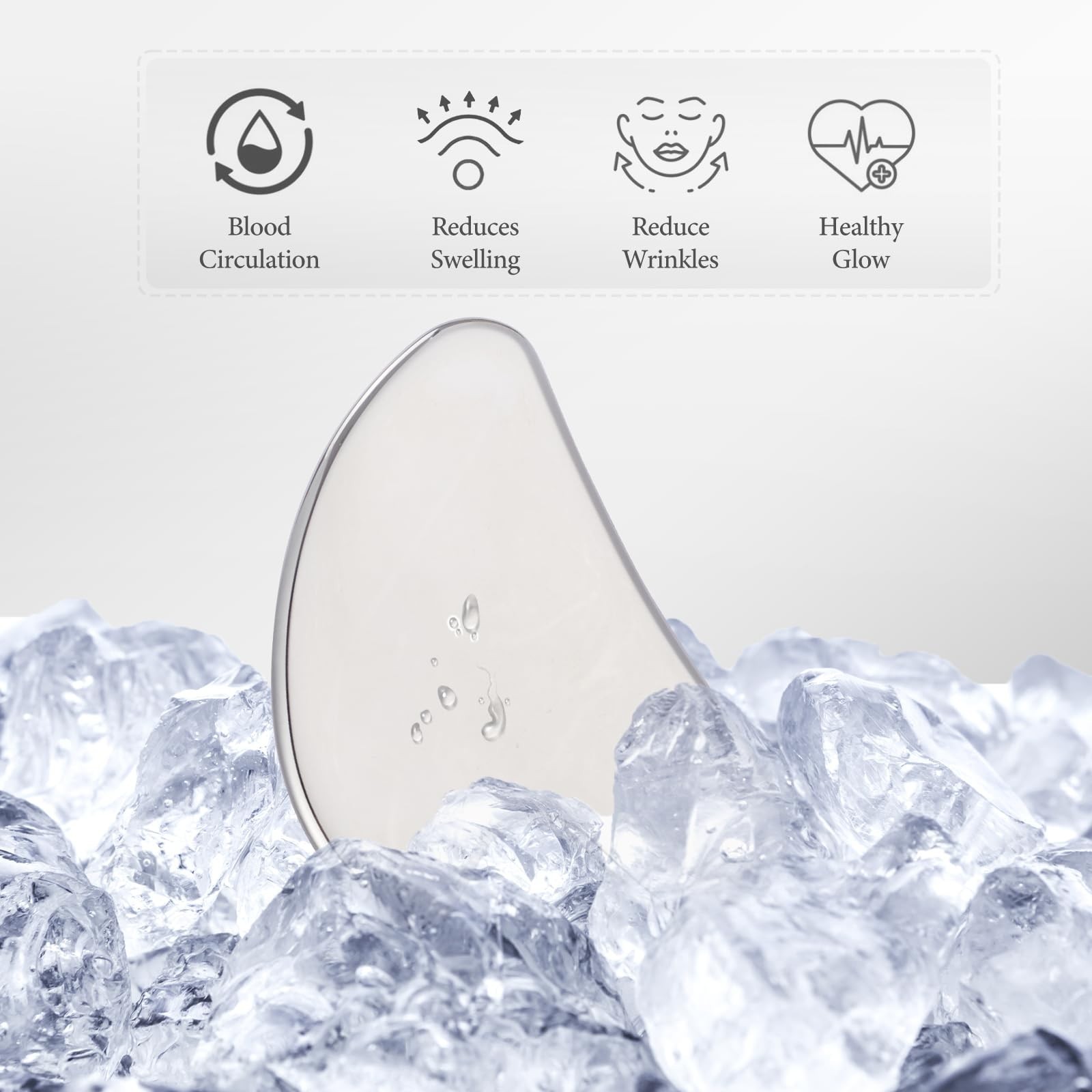 Gua Sha Facial Tools Metal Gua Sha for Face Body Jawline Shaper, Double Chin …