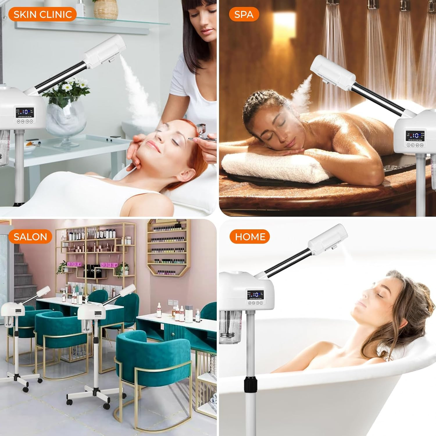 Professional Facial Steamer for Estheticians, Hot Mist & Timer Function, Vaporiz