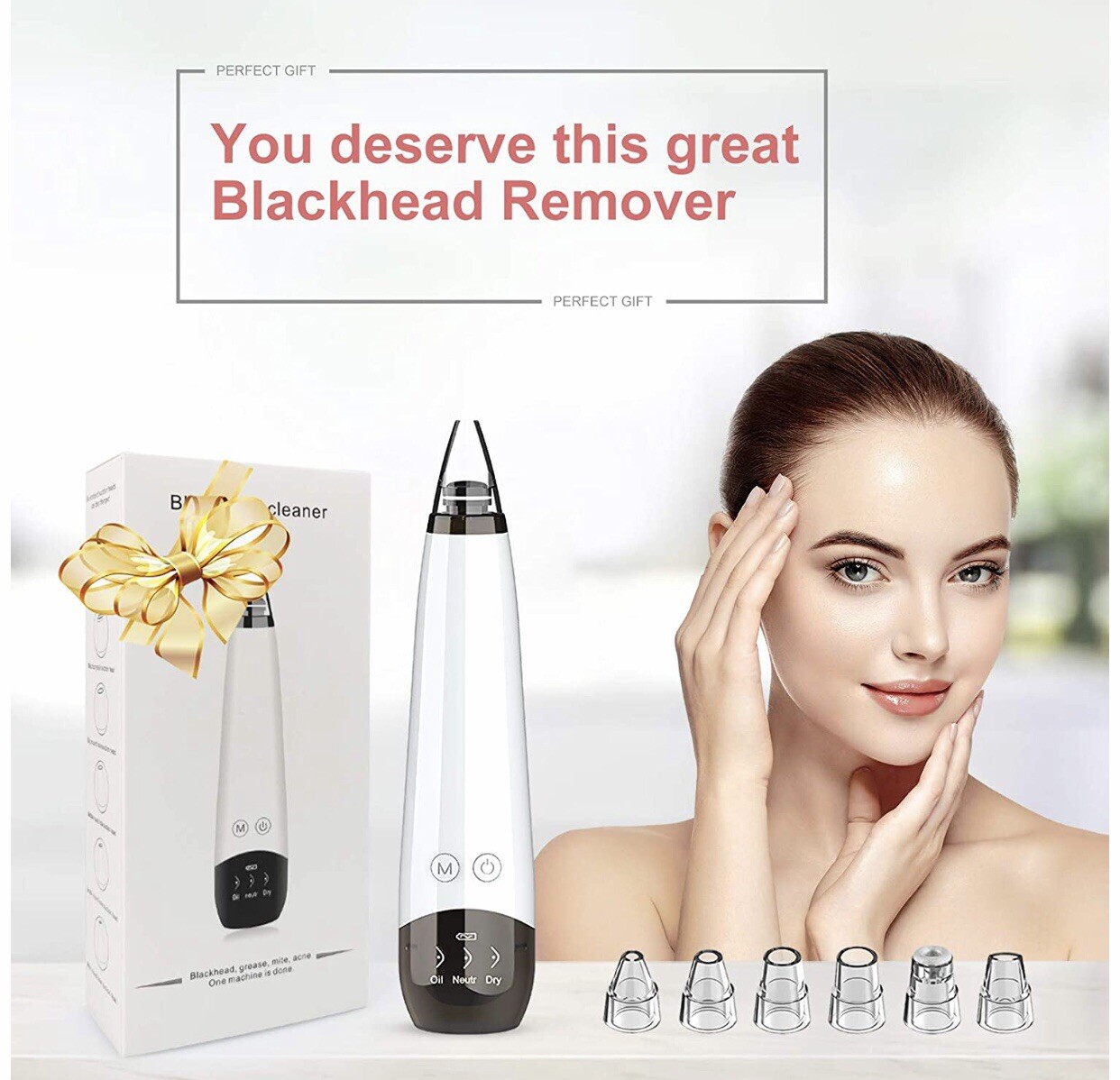 Blackhead Cleaner With Six Suction Heads