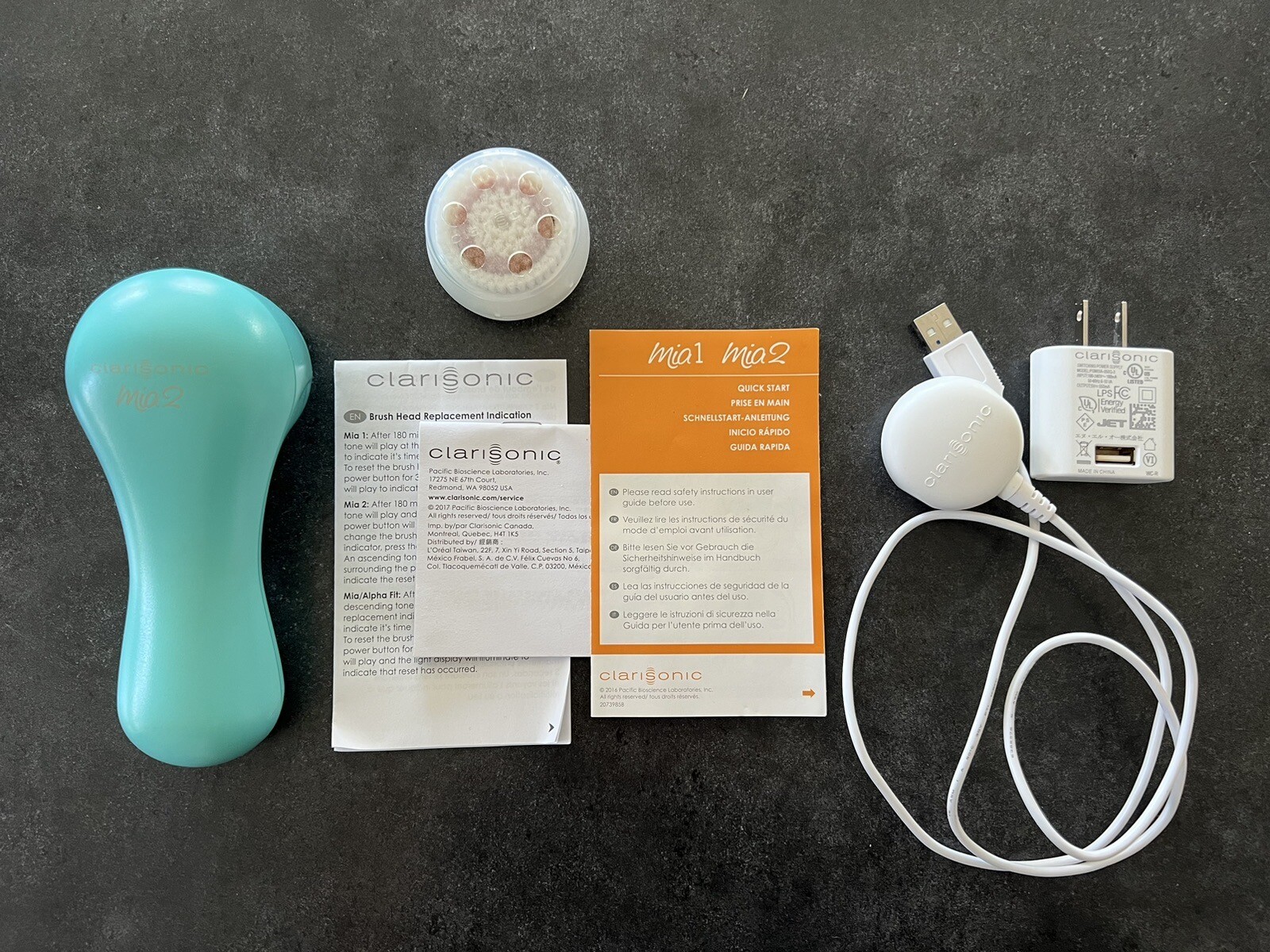 Clarisonic Mia 2 Sonic Cleansing System, Sea Breeze, gently used