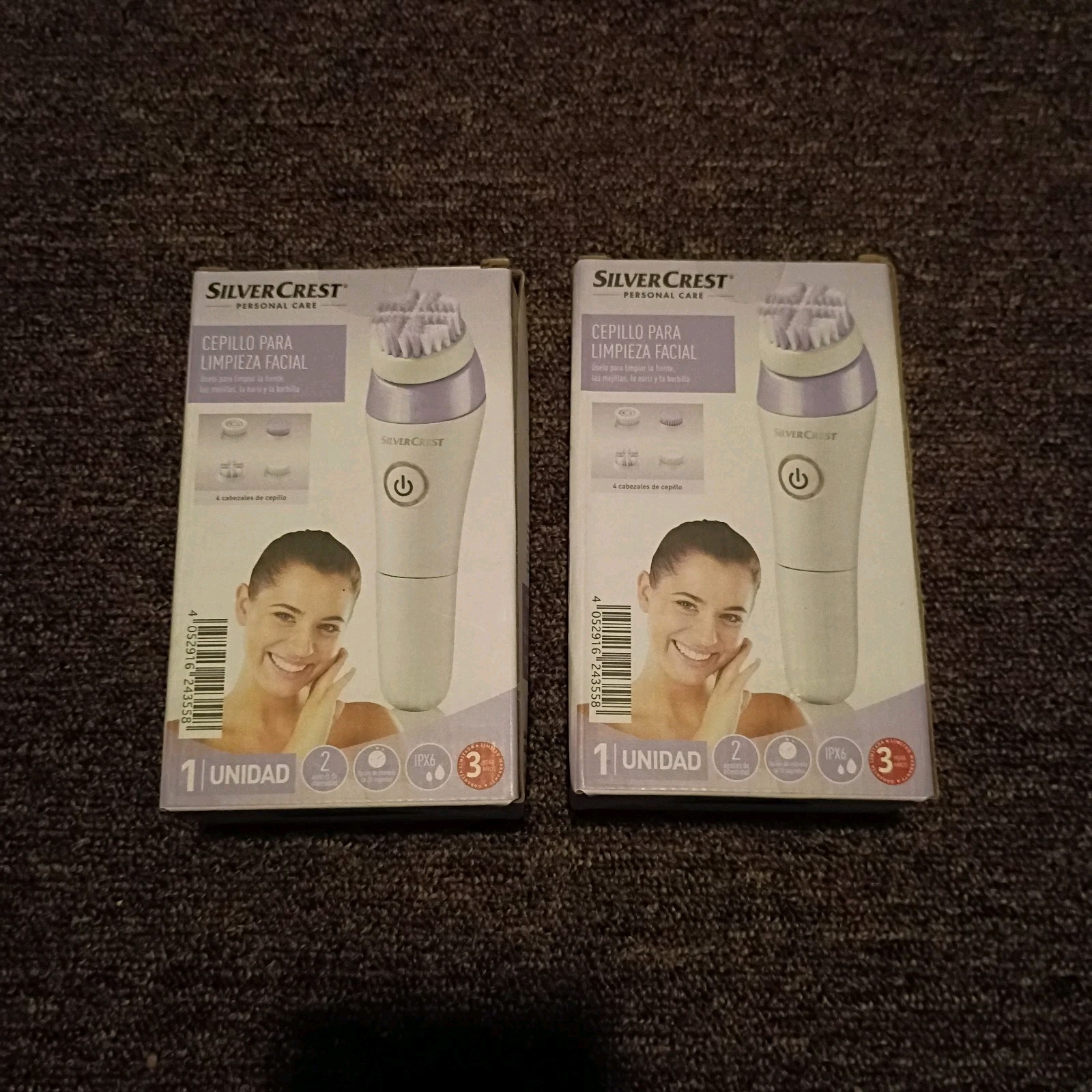 2 Silvercrest Facial Cleansing Brushes Daily Facial Cleansing 3 Attachments New