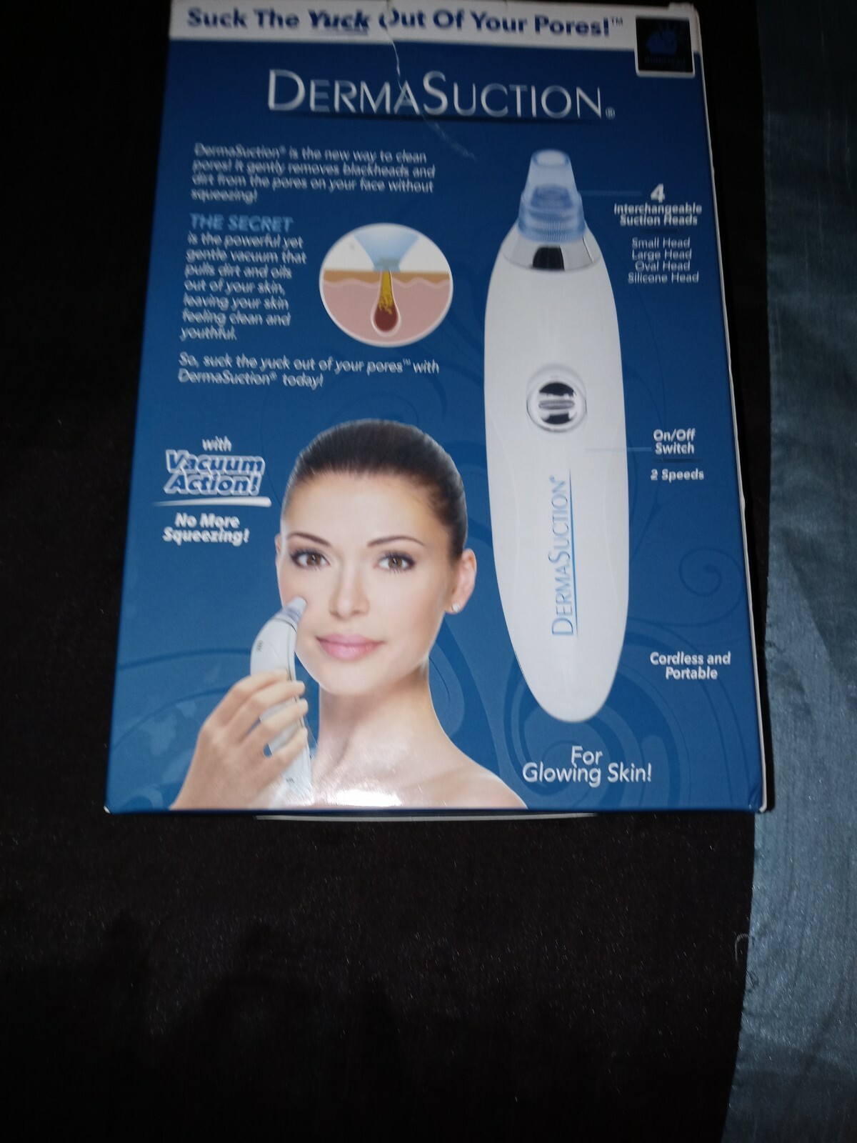 DermaSuction Derma Suction Blackheads Pore Cleaning Device Vacuum Bulkhead – USA