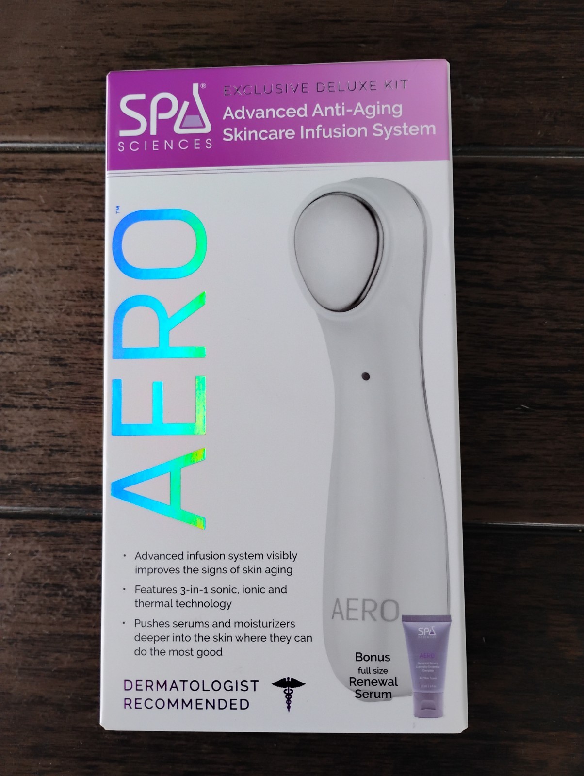 Spa Sciences AERO Rechargeable Anti-Aging Skincare Infusion Tool White