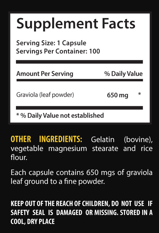 Energy weight loss pills – NONI EXTRACT – GRAVIOLA COMBO – graviola leaf capsule