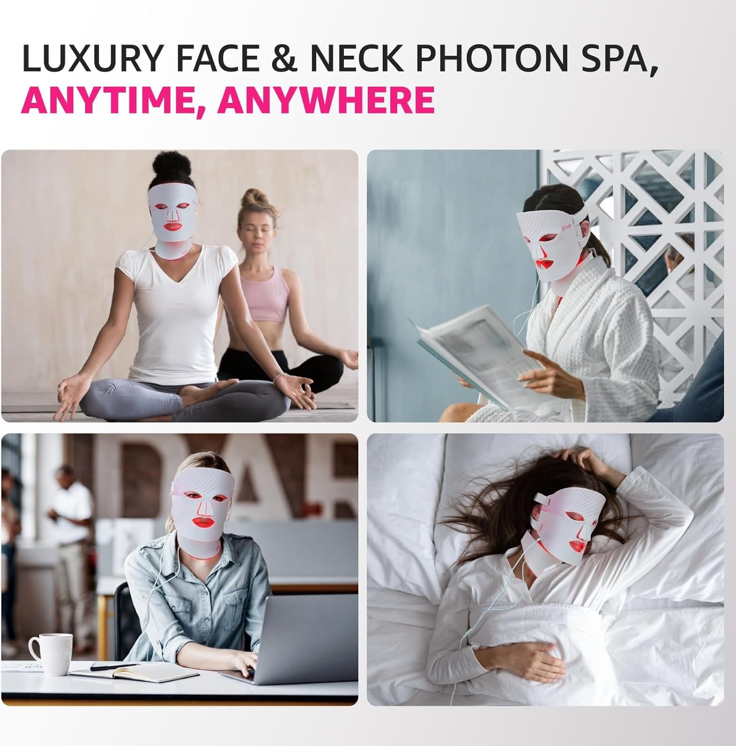 IFAE Multifunctional LED-7 in- 1 Face & Neck Set