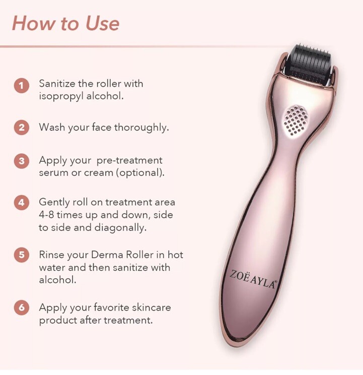 Zoe Ayla Microneedling Set Derma Roller – 3 pcs