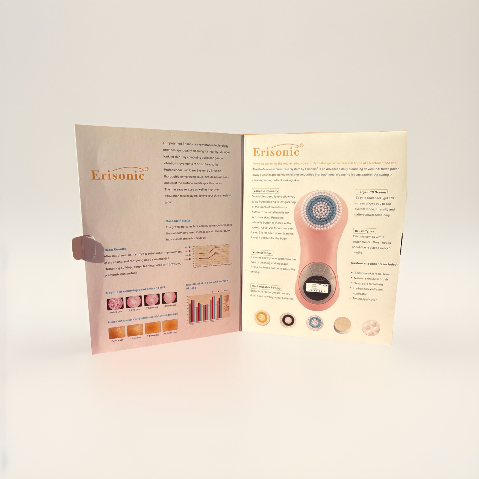 Erisonic Professional Cleanse Exfoliate Massage Face & Body