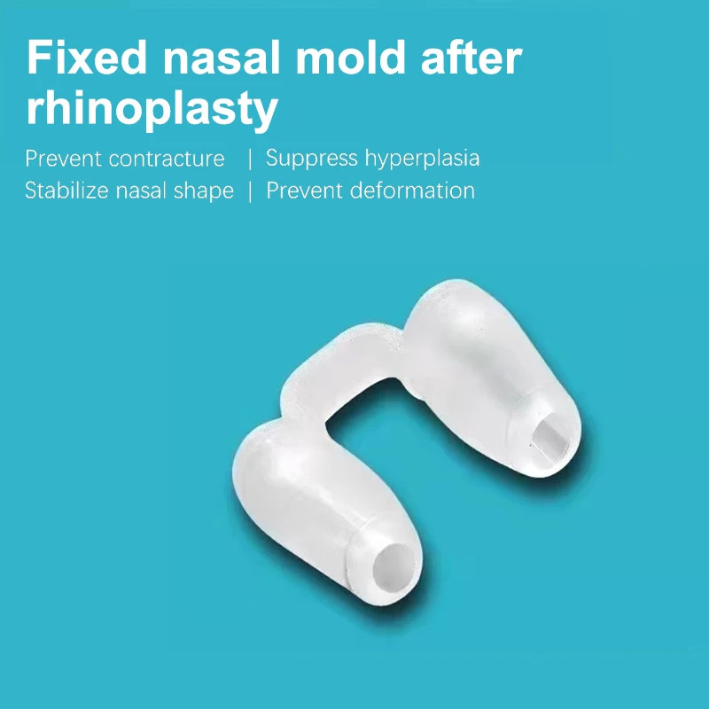 1Pcs Rhinoplasty Nostril Support Postoperative Silicone Shaping Mold Crooked Nos