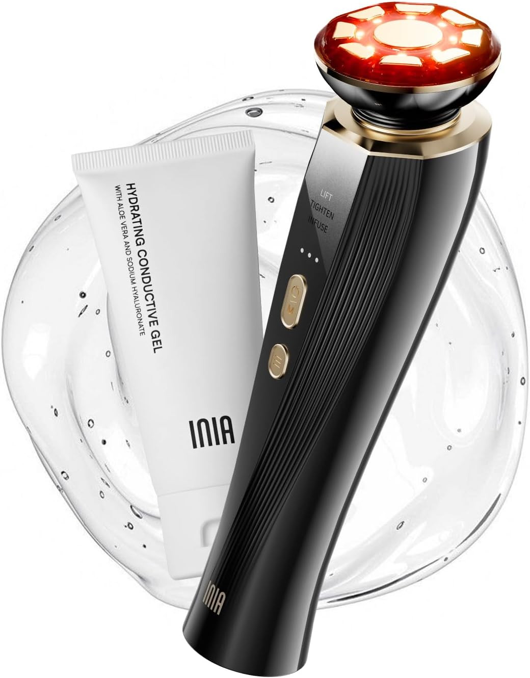 Youthful Glow 3-in-1 Micro-Current Facial Device for Wrinkle & Puffiness Relief