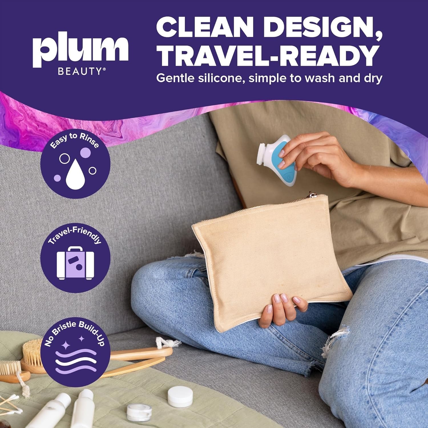 Dual-Speed Electric Facial Scrubber – Sonic Cleaning with Portable Convenience