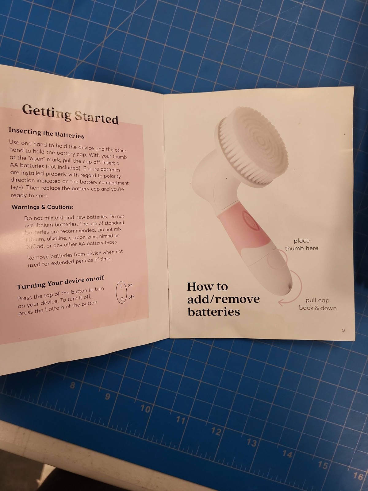 Vanity Planet Face & Body Cleansing System Spin Brush Skin Exfoliator Pink 4 Hea