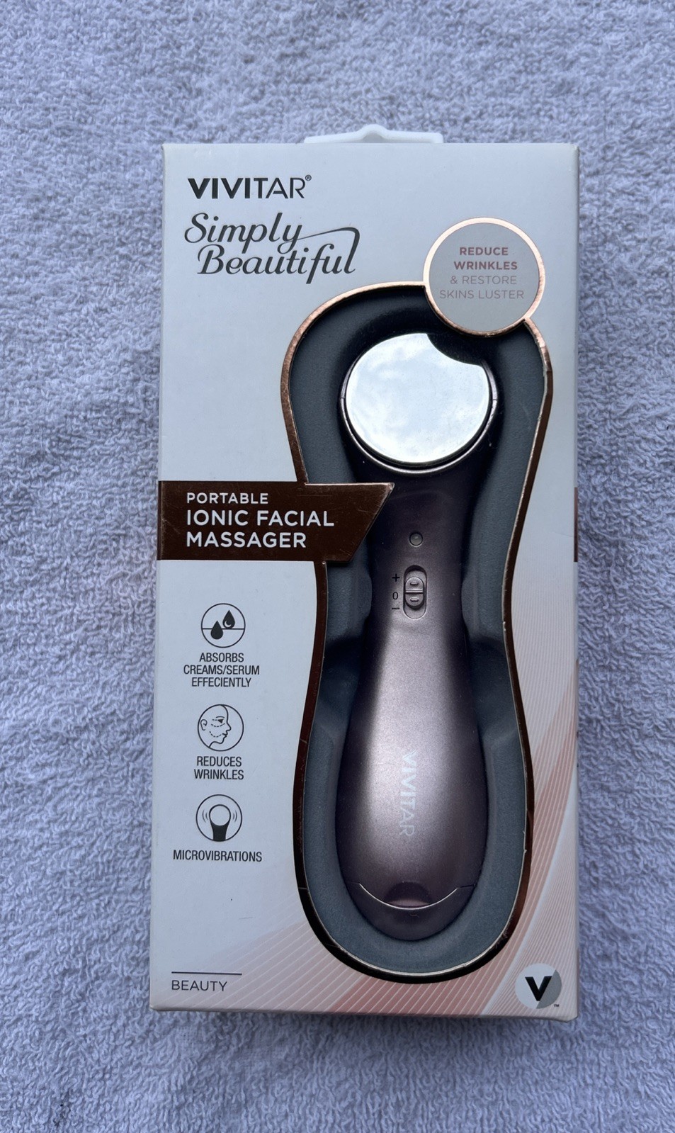 VIVITAR Portable Ionic Facial Massager NIB