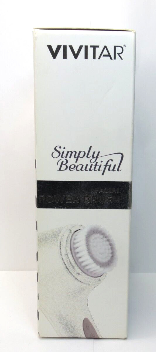 VIVITAR SIMPLY BEAUTIFUL FACIAL POWER BRUSH GLITTER SERIES SILVER BOXED