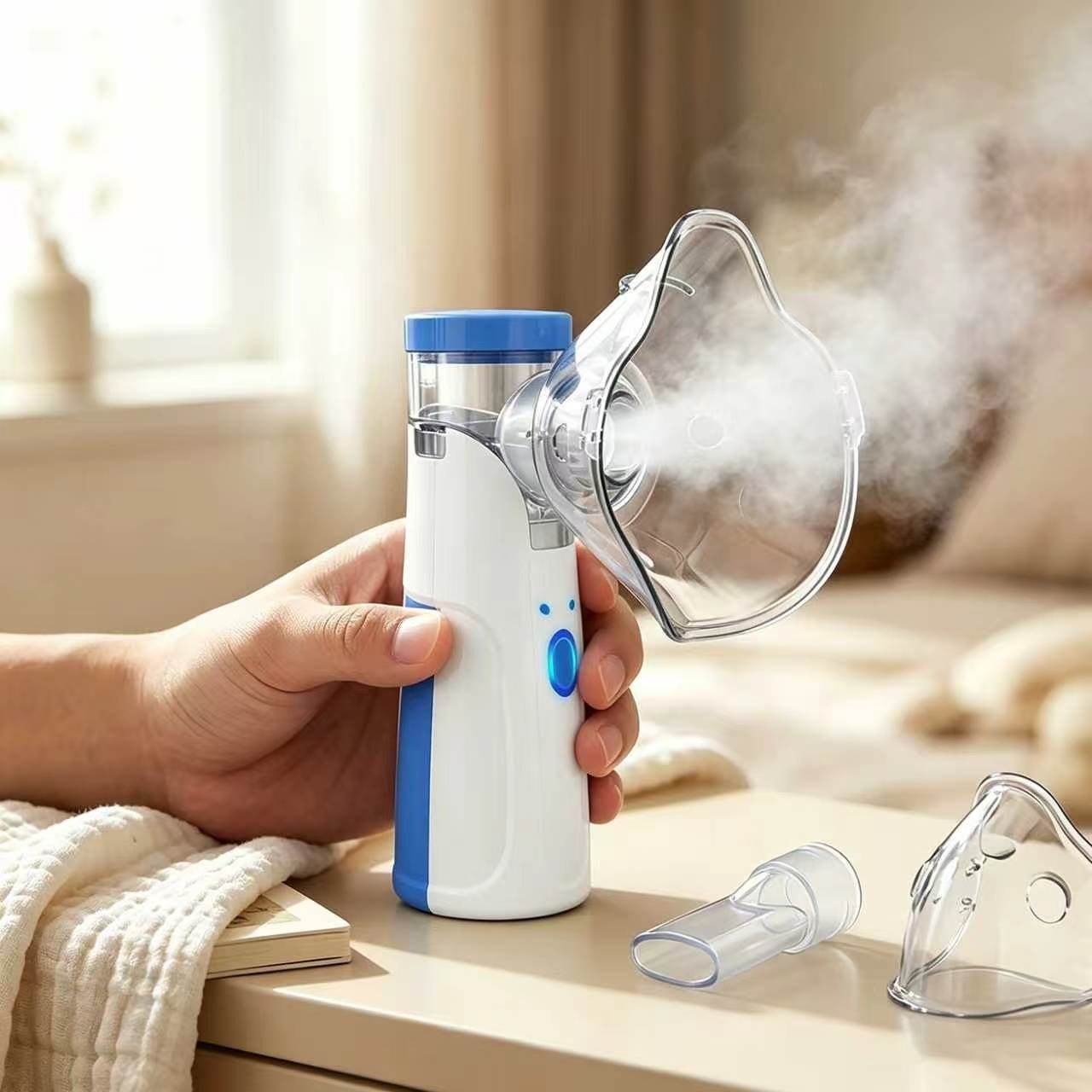 Portable Facial Sprayer Steamer Air Humidifier Nebulizer Hydrating Mist Device