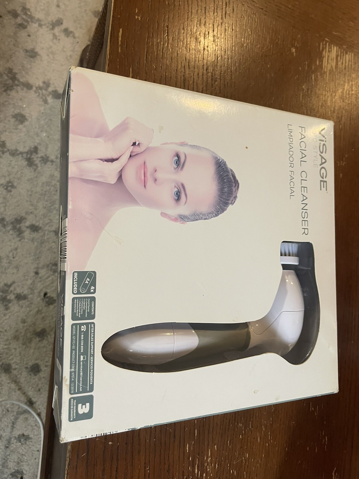 Visage Pro Style Facial Cleanser NIB Spinning Brush with additional brushes