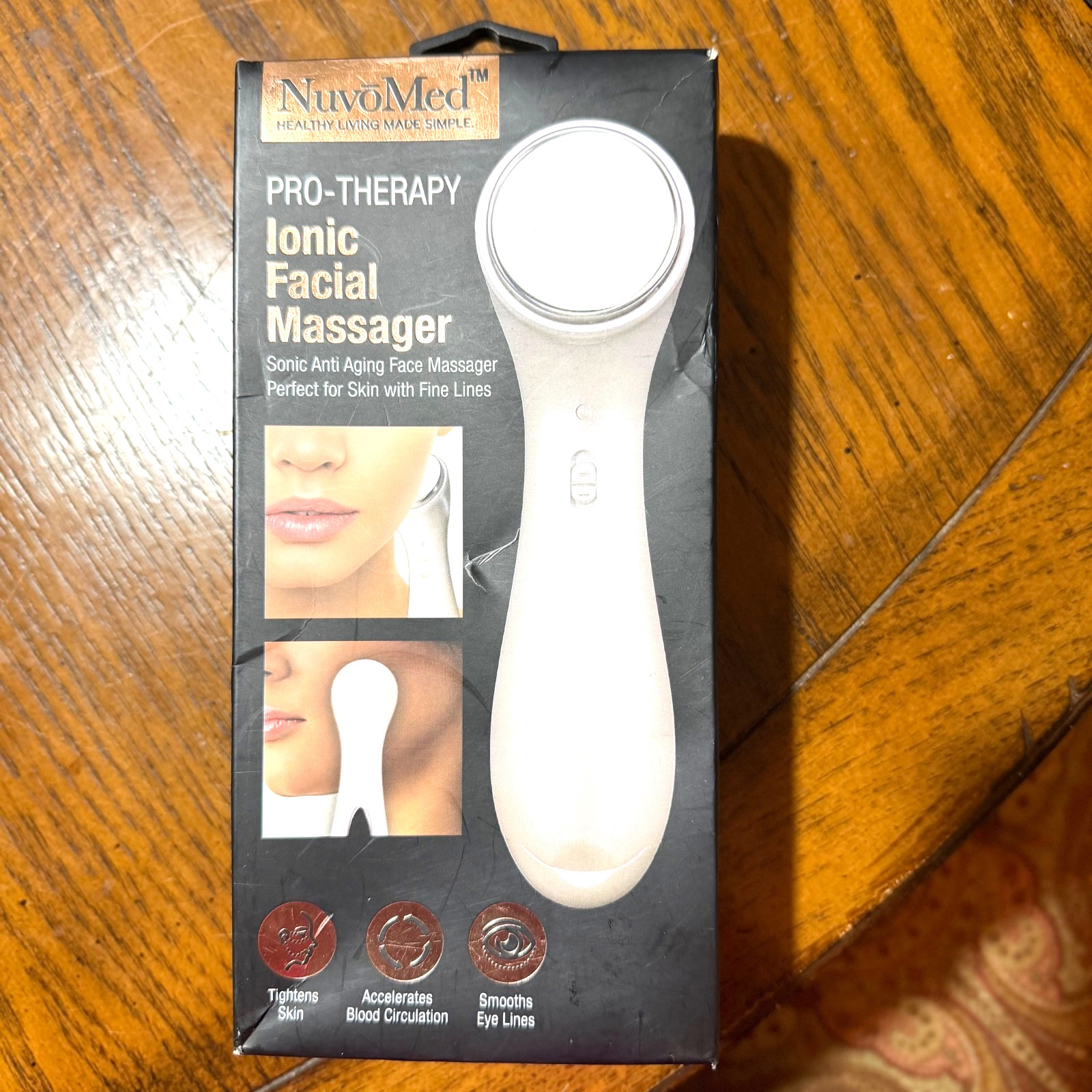 NEW IN PACK NuvoMed PRO-THERAPY Ionic Facial Massager HB082