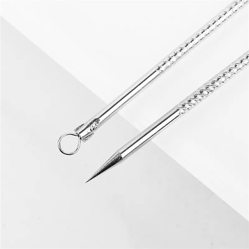 3pk Stainless Steel Blackhead Acne Blemish Extractor Remover Needle Face Care