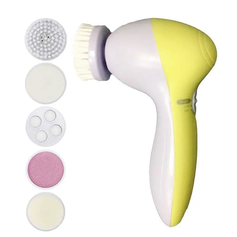 Electric Facial Cleaner 5 in 1 Cleansing Brush Spa Skin Care Blackhead Cleaning