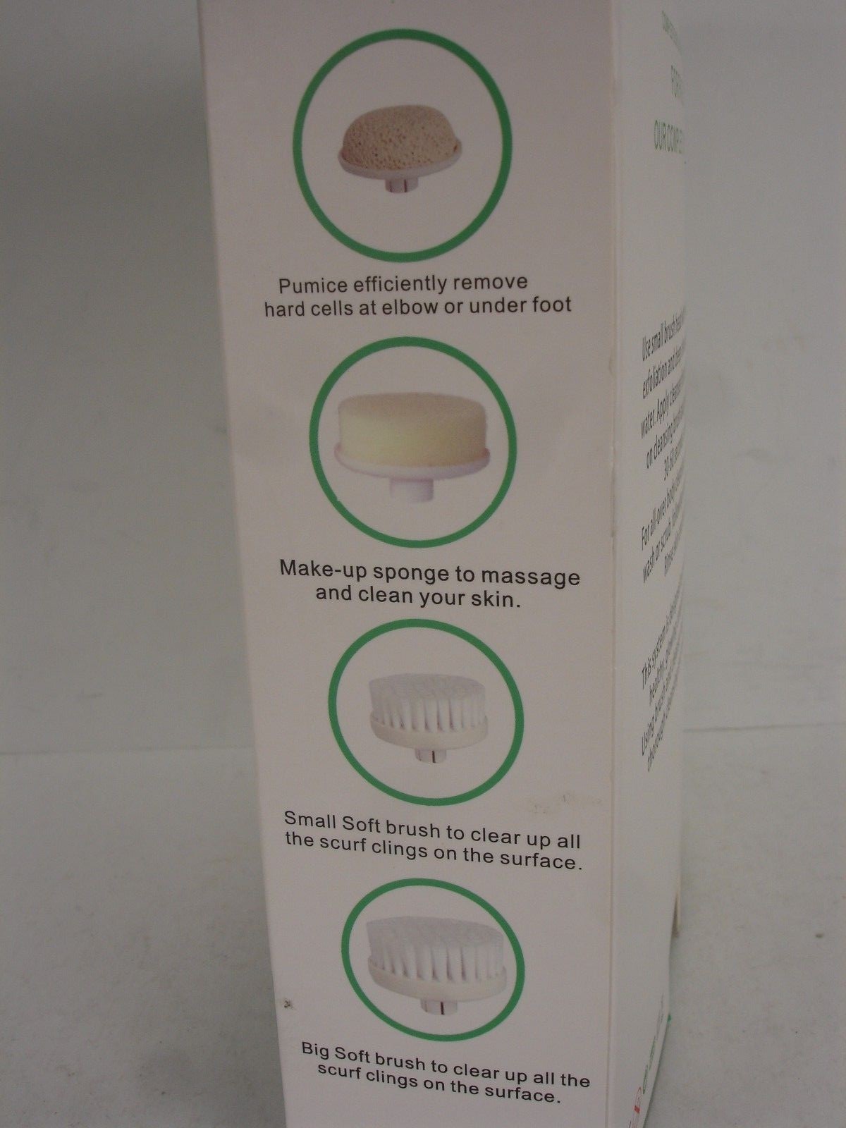 NEW RC FACE BRUSH CLEANER 4 IN 1 BEAUTY CARE MASSAGER 8 VARIABLE SPEEDS