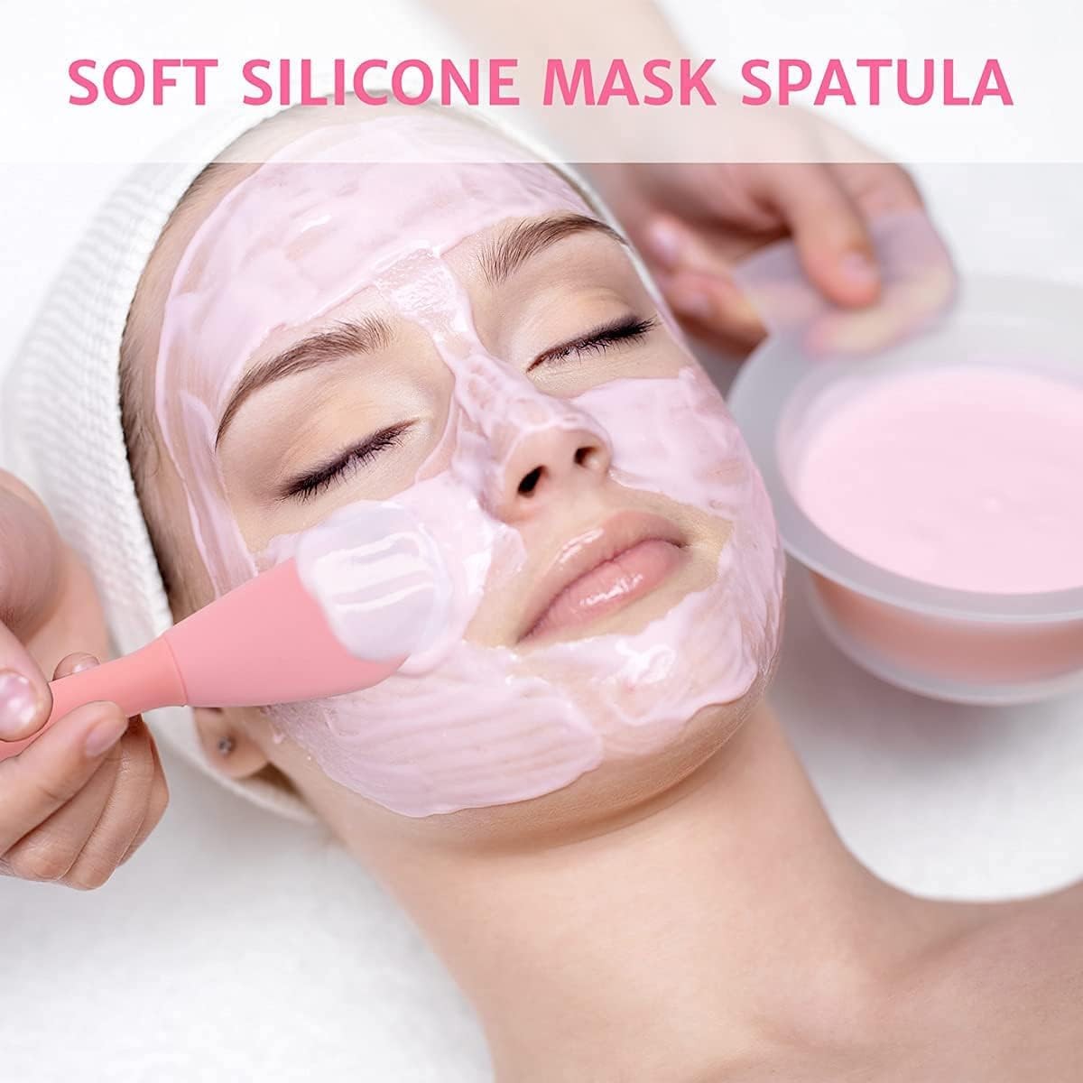 2 Pack Silicone Face Scrubber, 4 in 1 Facial 2 Count (Pack of 1), Blue,pink