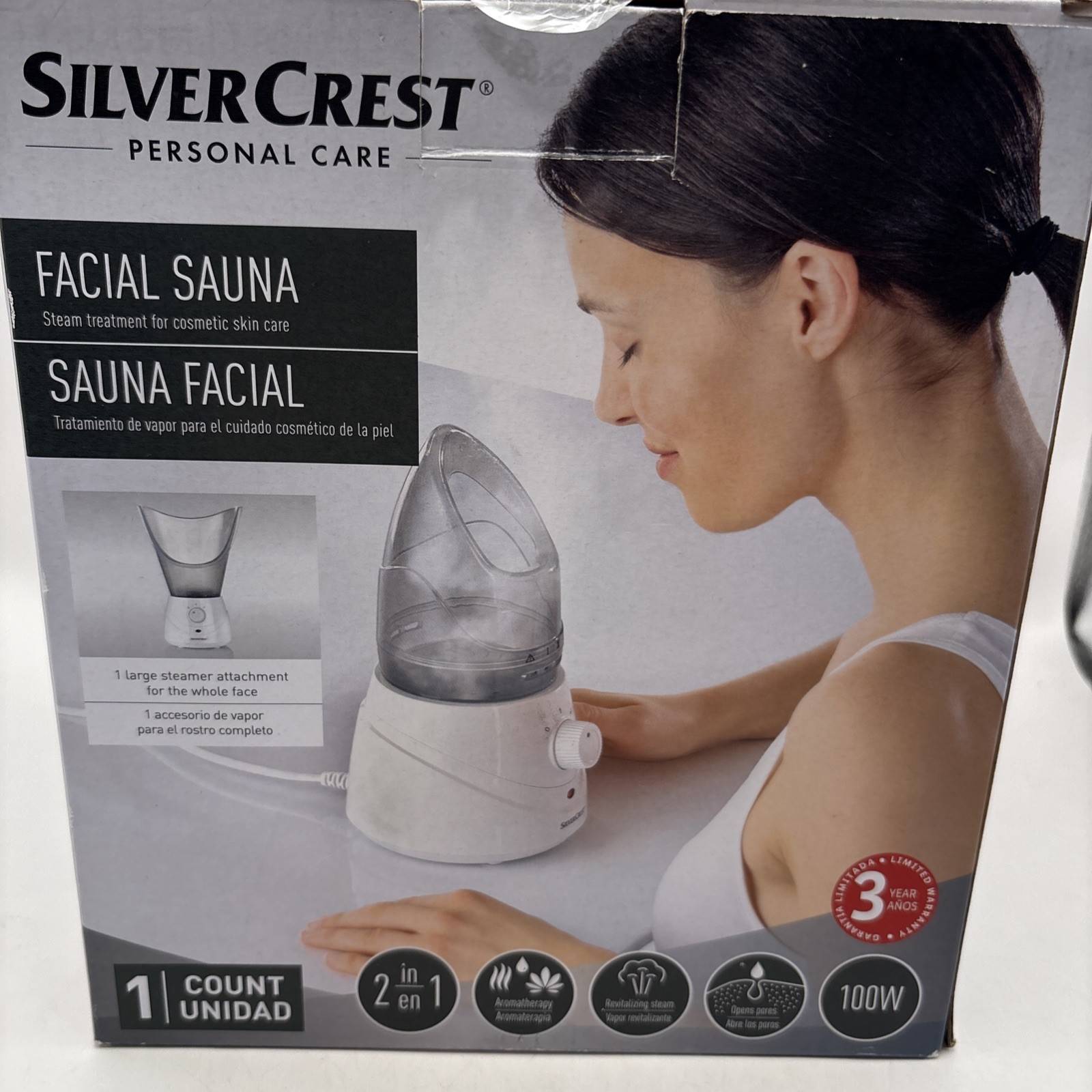 Silver Crest Personal Care Facial Sauna NIB