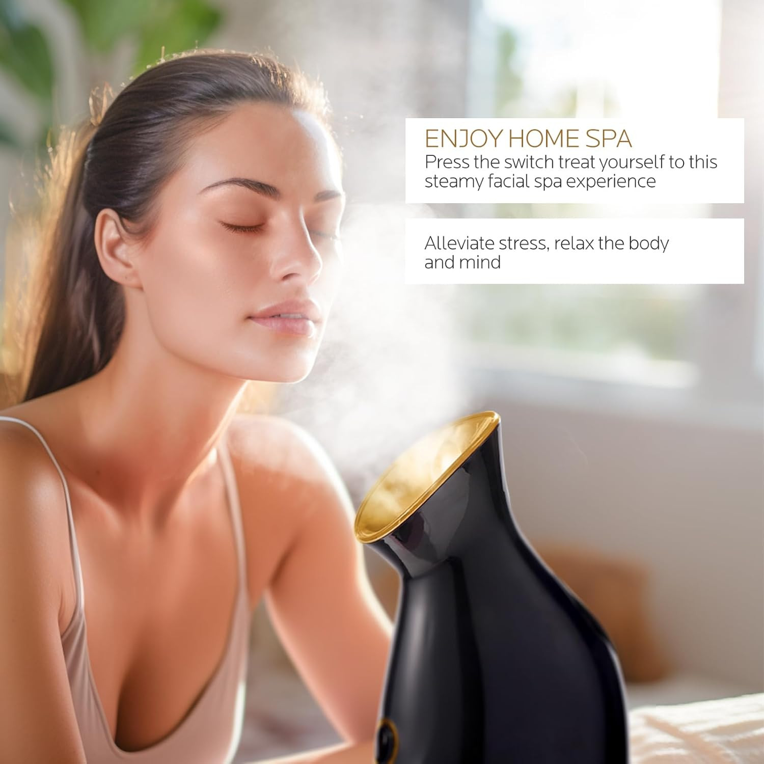 Facial Steamer Nano Ionic: Face Steamer Home Spa Kit Deep Cleaning Unclogs Pores