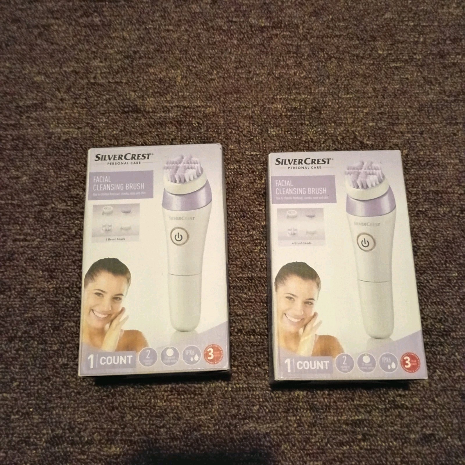 2 Silvercrest Facial Cleansing Brushes Daily Facial Cleansing 3 Attachments New