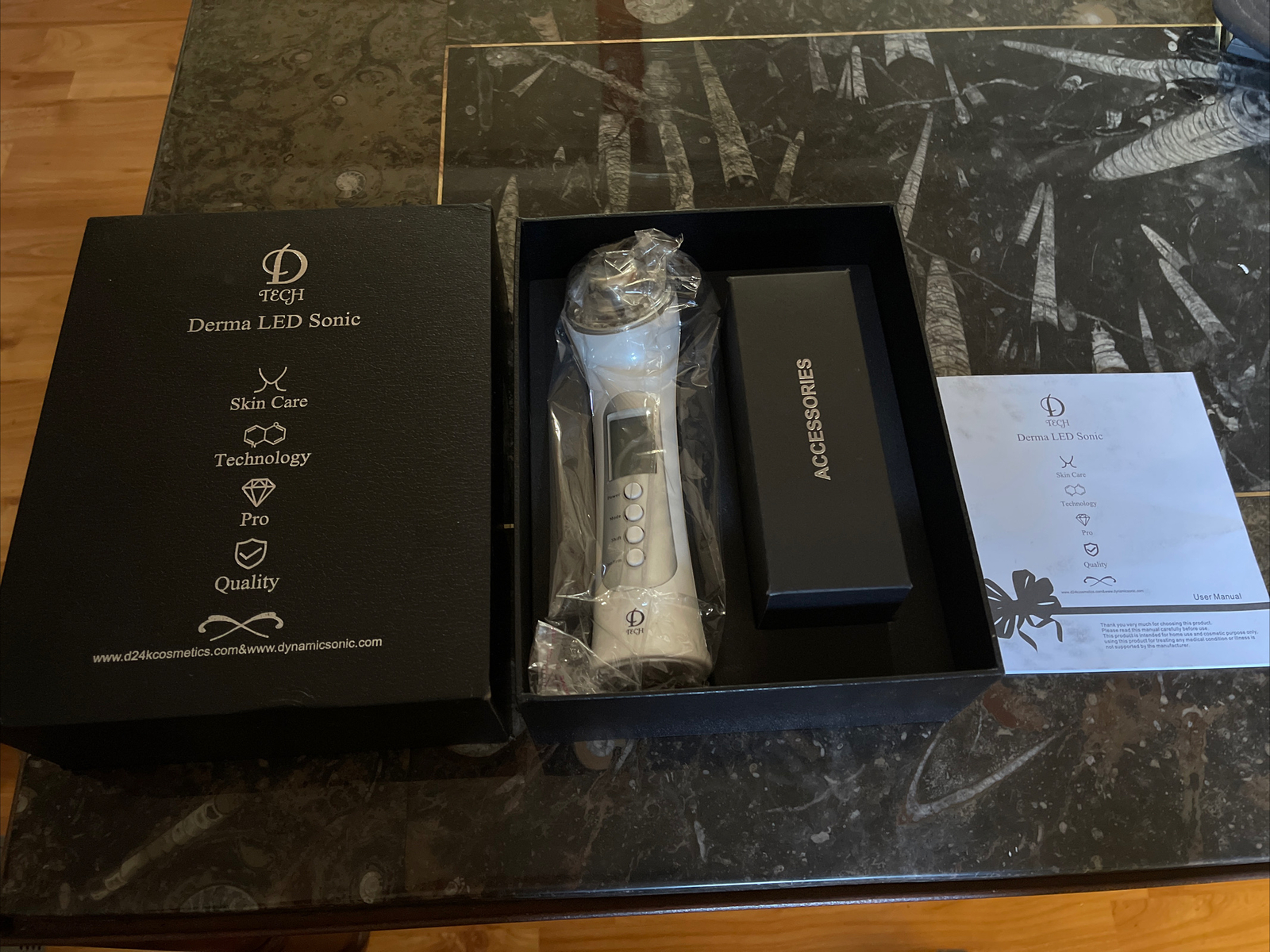 D Tech Derma LED Sonic Photon Galvanic Rejuvenation Skin Care System