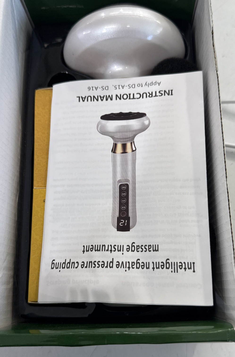 Intelligent Negative Pressure Cupping Massage Instrument Model:DS – A15智慧刮痧拔罐儀