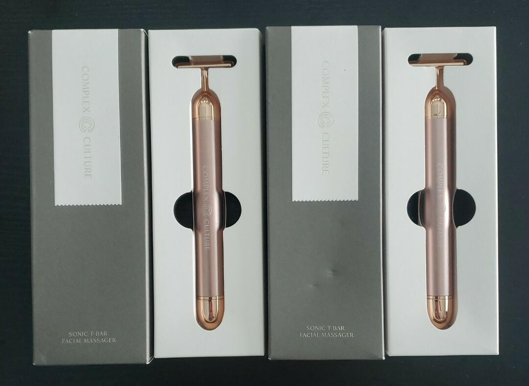 2 COMPLEX CULTURE Sonic T-Bar Luxury Facial Massager FULL SIZE $58 ea New In Box