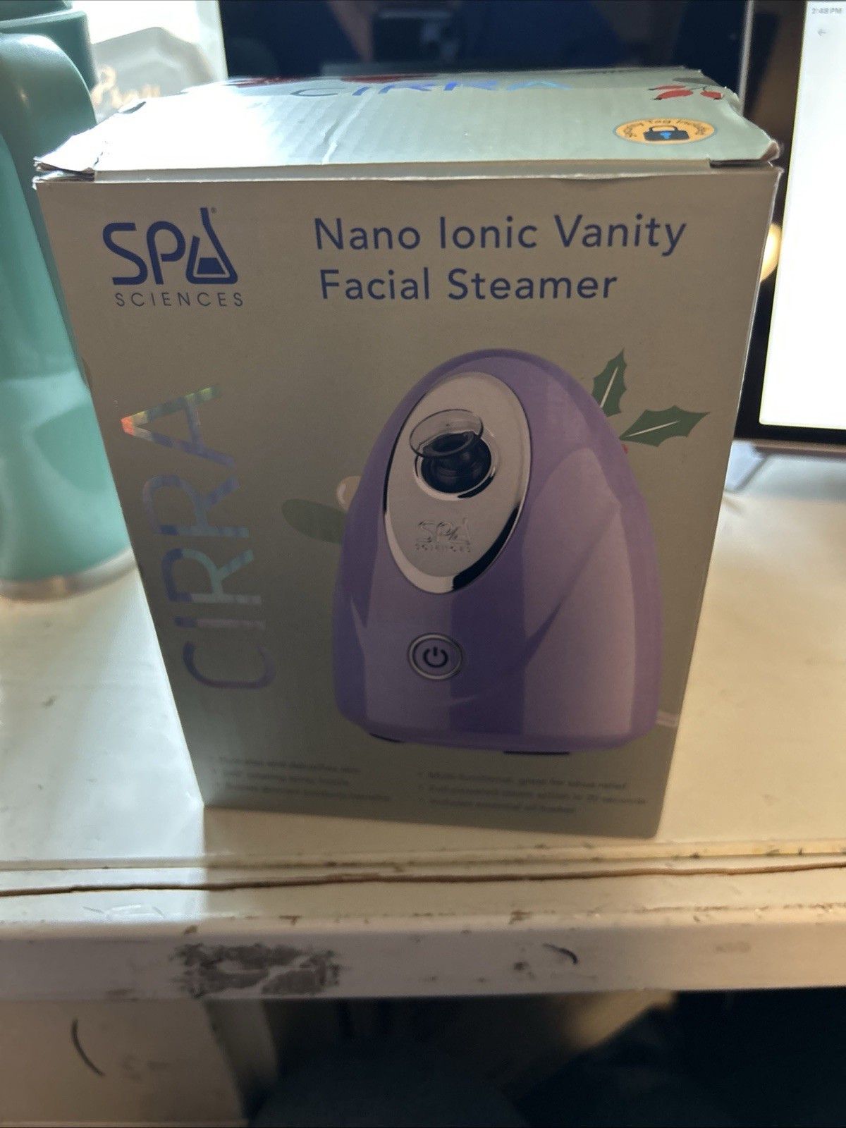 Spa Sciences CIRRA Nano Ionic Vanity Facial Steamer Holidat Exclusive