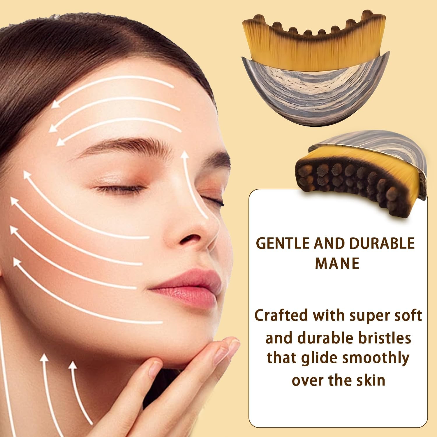 New Lymphatic Contour Face Brush, Lymphatic Drainage Massager for Face,Ergonomic