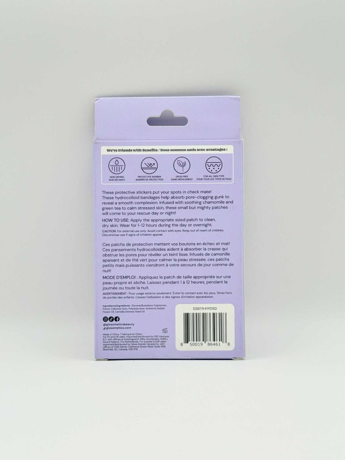Glossmetics Cheek Mate Patches 40 CT Free Shipping Hydrocolloid Spot Stickers