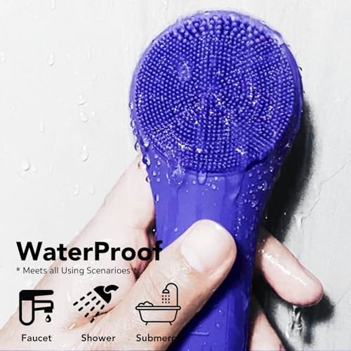 Waterproof Rechargeable Facial Cleansing Brush – Exfoliating & Massaging Face Sc