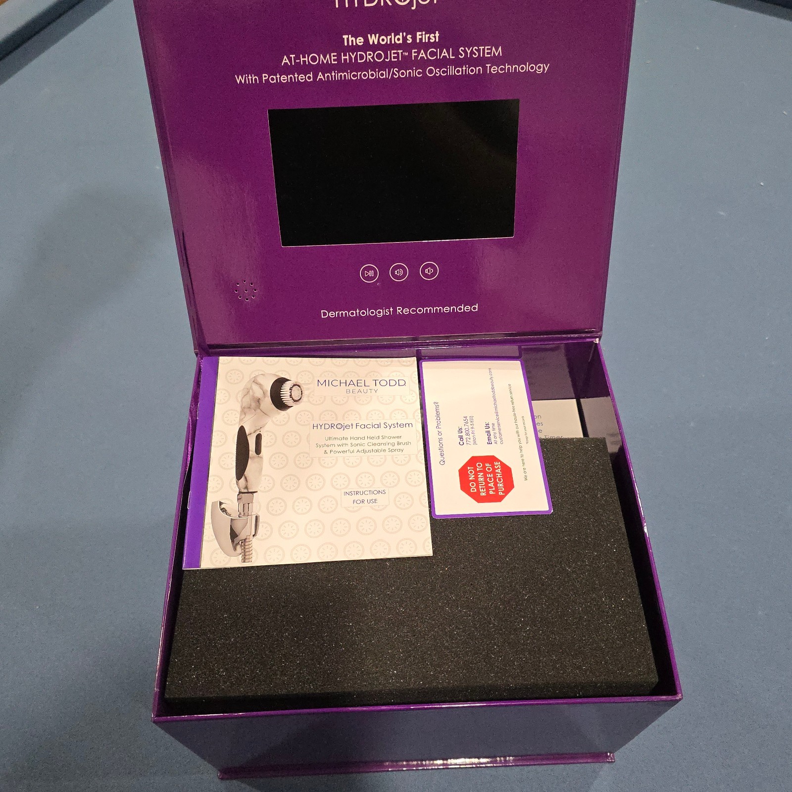 Michael Todd HydroJet Facial System Deep Press Box – Diverter + Magnet USB Charg