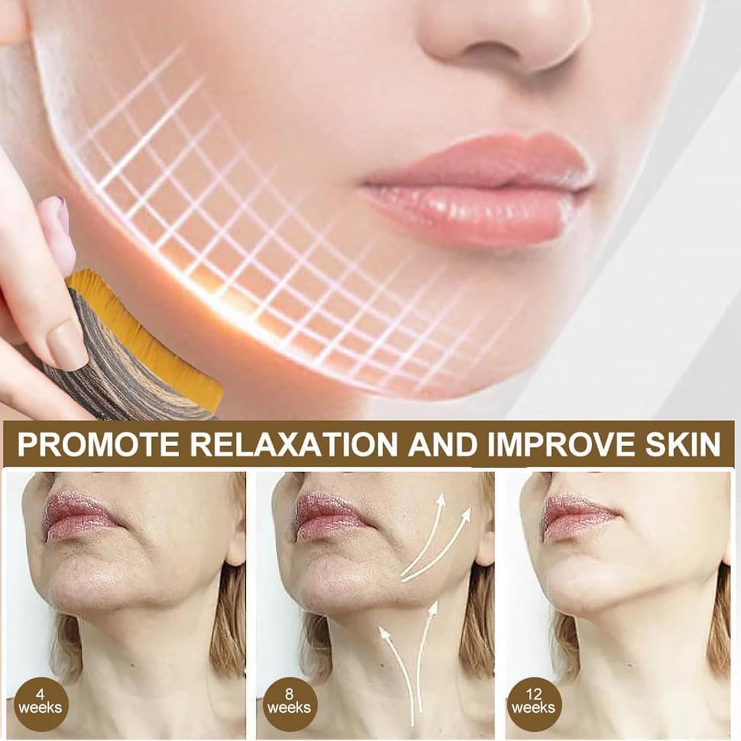 New Lymphatic Contour Face Brush, Lymphatic Drainage Massager for Face,Ergono…