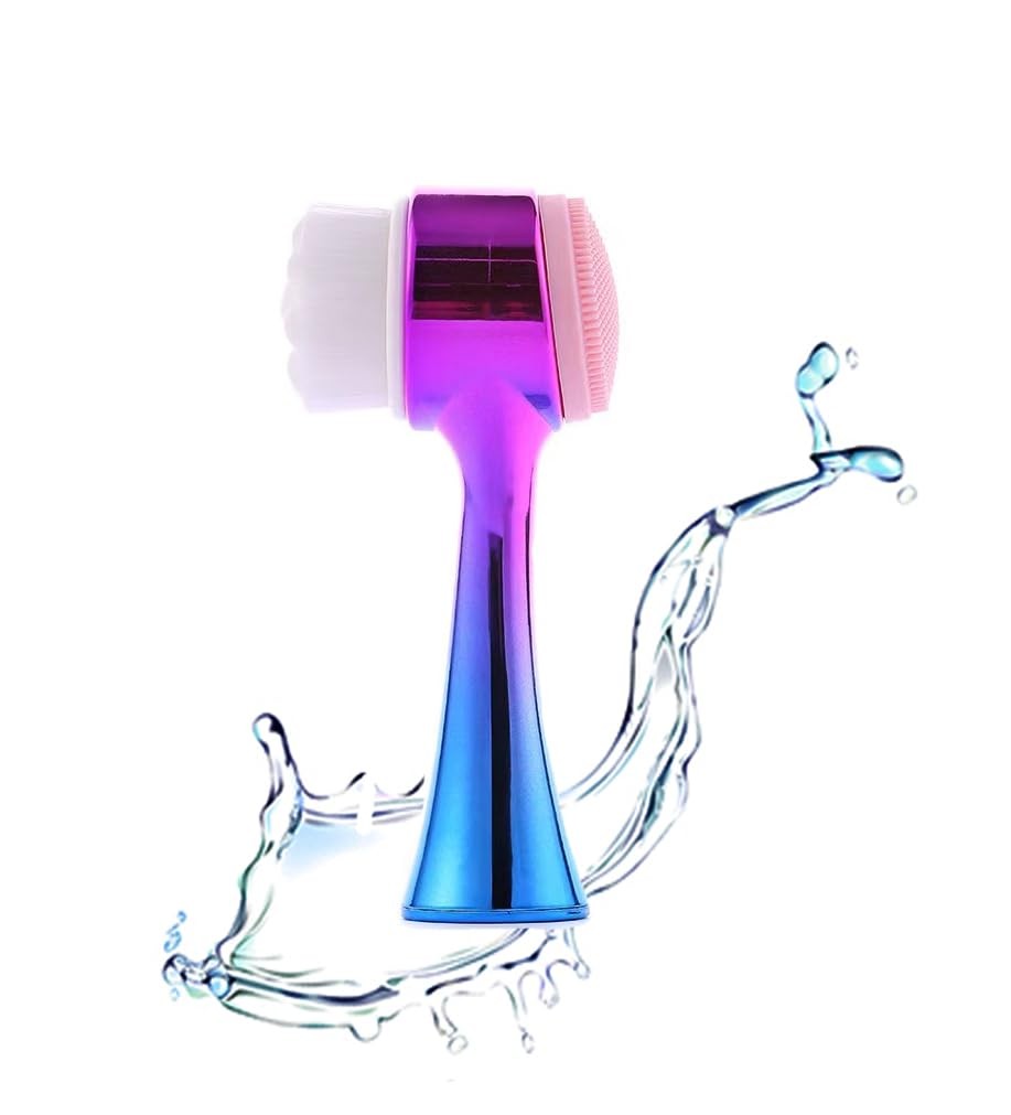 Cleansing Brush 2 in 1Double-Sided Cleaning Brush with Soft Bristles for Deep…