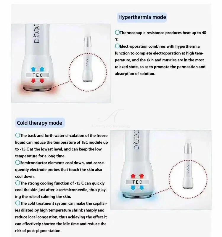 Cool and Hot Skin Cryo Facial Cooling Massager Facial Care Beauty Equipment New