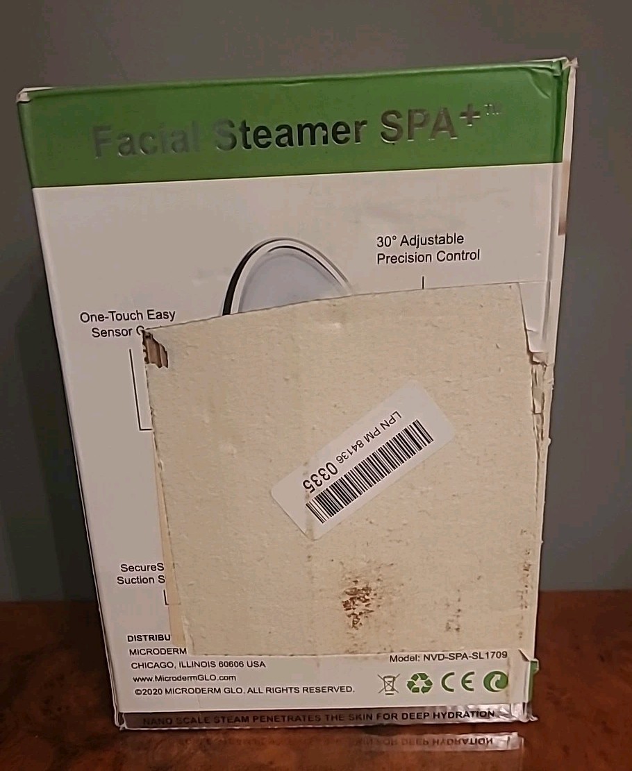 Facial Steamer SPA+ Microderm GLO Nano Ionic Facial Sauna & Humidifier Portable