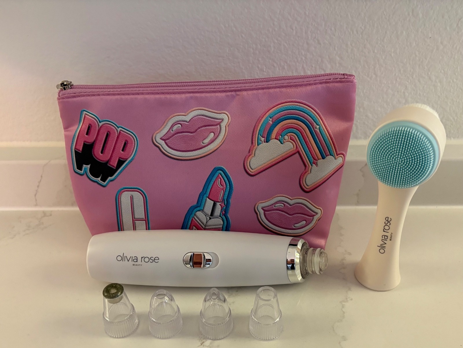 Olivia Rose Microdermabrasion Wand and dual head face scrubber/exfoliator