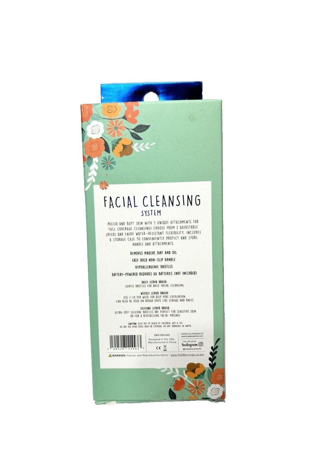 Exfloating Brush for Smooth Skin and Acne – Daily Facial Cleansing System, New