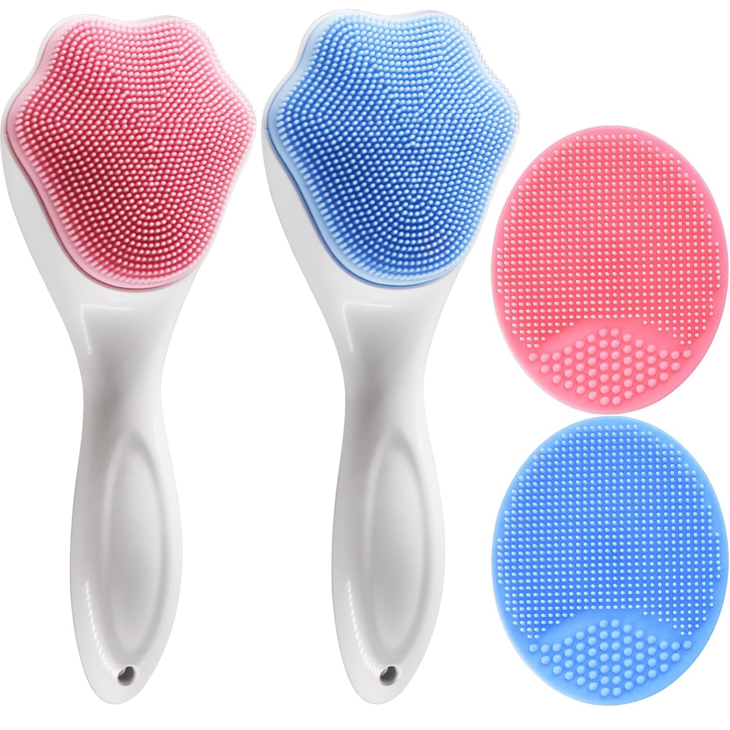 Silicone Face Scrubber and Exfoliator Brush – Facial Cleansing Brush for Blackhe