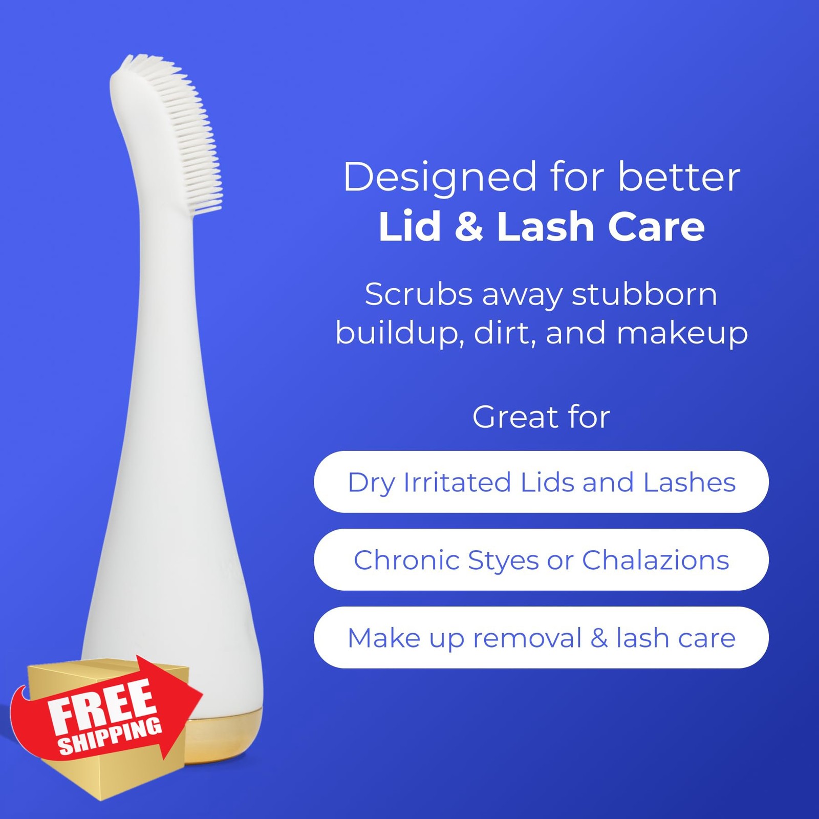 Blinkjoy Electric Eyelid Brush White Lid Hygiene