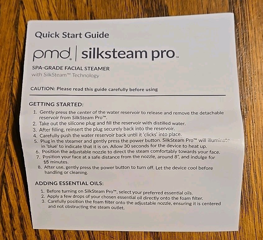 PMD Beauty SilkSteam Pro Facial Steamers Home Facial Spa Open Box